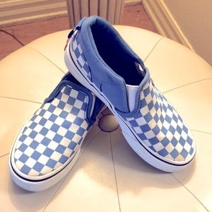 ~ Kids Blue checkered VANS sz. 13